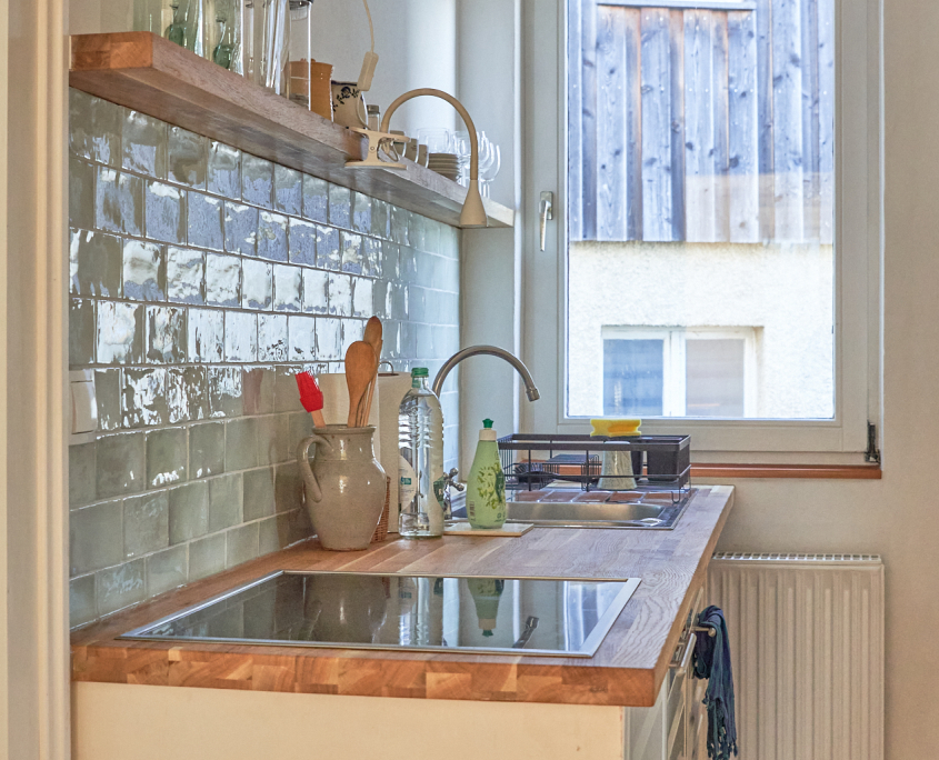 Küche Ferienwohnung Brunnenstrasse